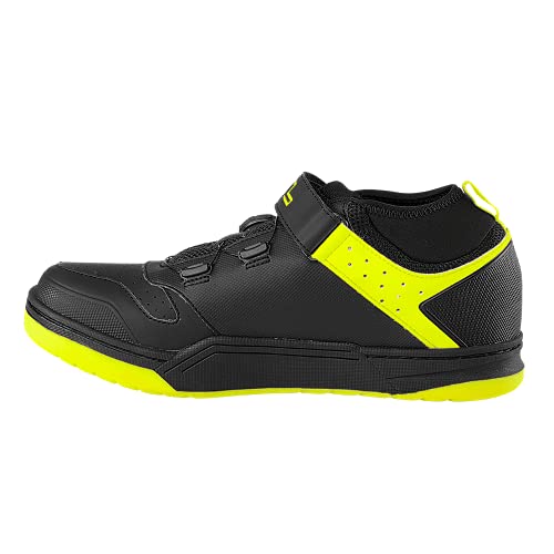 O'NEAL | Zapatilla de Ciclismo | MTB Downhill Freeride | Placa de Pedales SPD Compatible, Sistema de Encaje rápido, Transpirable | Zapatilla SPD de sesión | Adultos | Negro Neón Amarillo | Talla 43