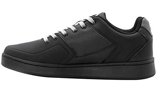 O'NEAL | Zapatillas de Bicicleta de Montaña | MTB Downhill | Equilibrio entre agarre y reposo del pie, suela de panal | Zapatilla de pedal plano con clavos Edición TBS | Adulto | Negro Gris | Talla 45