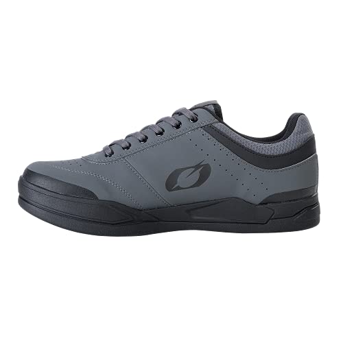 O'NEAL | Zapatillas de Bicicleta de Montaña | MTB Downhill Freeride | Veganas | Equilibrio definitivo Entre Agarre y posición del pie, Transpirables | Zapato Plano | Adulto | Gris Negro | Talla 45