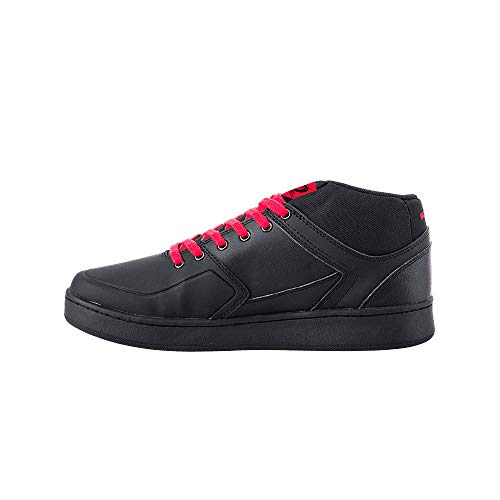 O'NEAL | Zapatillas de bicicleta | MTB DH FR | Equilibrio entre el agarre y el reposicionamiento del pie, protección de la articulación interna | Zapatilla Pinned Pro | Adultos | Negro Rojo | Talla 44