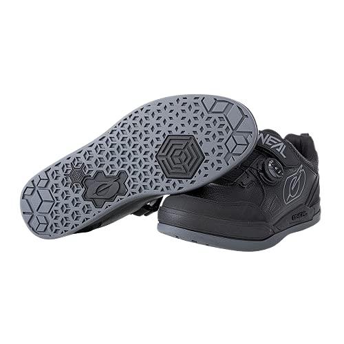 O'NEAL | Zapatillas de Ciclismo | Mountainbike MTB DH FR | Suela de súper Agarre, Sistema de fijación Ajustable con trinquete, reposicionamiento del pie | Sender Pro Shoe | Adultos | Negro | Talla 42