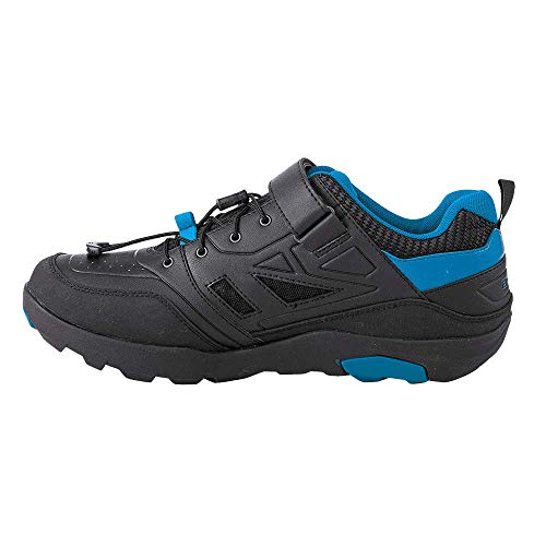 O'NEAL | Zapatos de ciclismo | Mountainbike MTB DH FR Downhill Freeride | excelente agarre, suela SPD, sistema de enganche rápido, transpirable | Zapatos Traverse SPD | Adultos | Negro Azul | Talla 44