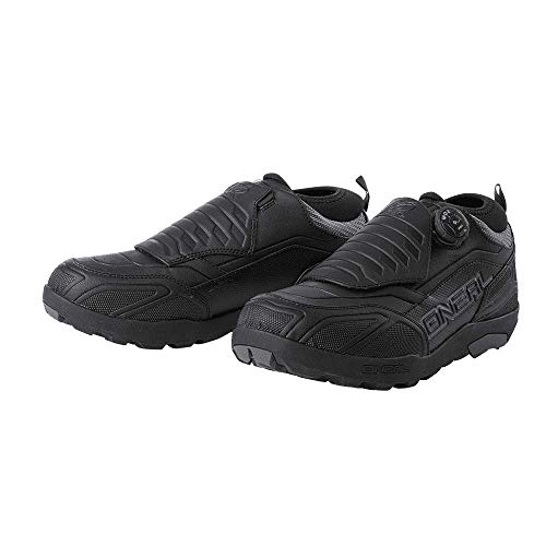 O'NEAL | Zapatos de Ciclismo | Mountainbike MTB DH FR Downhill Freeride | Impermeables, Transpirables, de rápida liberación para un Ajuste Loam WP SPD Shoe Unisex | Adult | Negro | Size 43