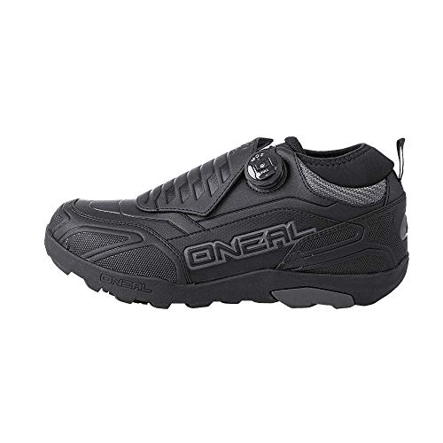 O'NEAL | Zapatos de Ciclismo | Mountainbike MTB DH FR Downhill Freeride | Impermeables, Transpirables, de rápida liberación para un Ajuste Loam WP SPD Shoe Unisex | Adult | Negro | Size 43