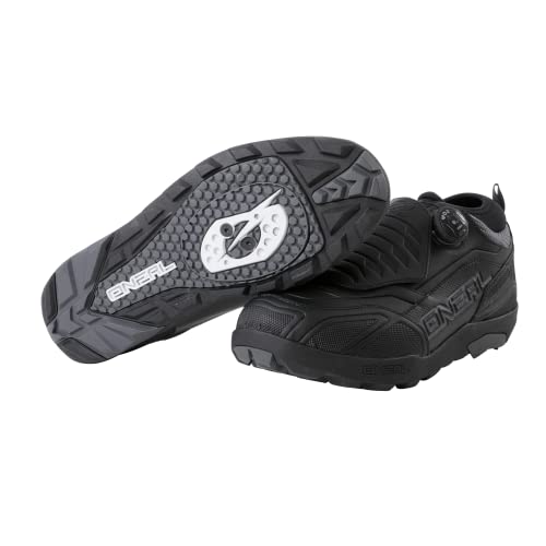 O'NEAL | Zapatos de Ciclismo | Mountainbike MTB DH FR Downhill Freeride | Impermeables, Transpirables, de rápida liberación para un Ajuste Loam WP SPD Shoe Unisex | Adult | Negro | Size 43