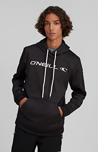 O'NEILL Rutile Hooded Fleece Skifleece Langarmshirt Ski Funktionshirt, Hombre, Negro, L