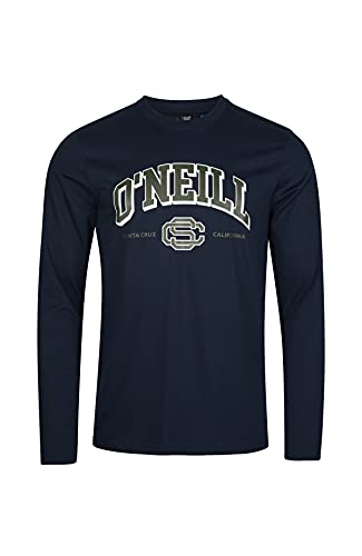 O'Neill Surf State Longsleeve T-Shirt Langarmshirt Mit Collegeprint Camiseta, 5056 Ink Blue, M, para Hombre