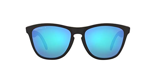 OO9428 Frogskins Mix Sunglasses, Matte Black/Prizm Sapphire Polarized, 55mm