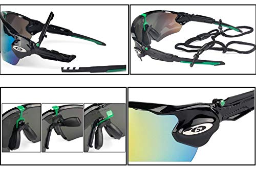 OPEL-R Gafas de Ciclismo de Deportes al Aire Libre, Gafas MTB Polarizadas a Prueba de Viento para Bicicletas PC Casual Beach Oakley Jawbreaker Sunglasses Contiene 5 Tipos de Lentes,3SUBSECTION