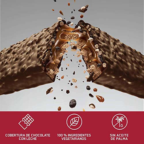 Optimum Nutrition Whipped Bar, Barritas Proteínas con Cobertura de Chocolate con Leche, Bajo en Azúcar, Caramelo de Chocolate, 10 Barras (10 x 60 g)