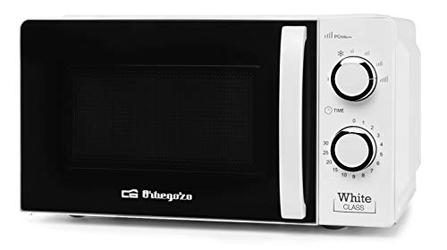 Orbegozo MI 2115 Microondas con 20 litros de Capacidad, 6 Niveles de Funcionamiento, Temporizador hasta 30 Minutos, 700 W, Blanco