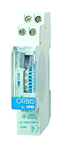Orbis Uno D 230 V Interruptor horario analógico de distribución, OB400132
