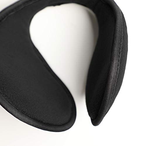 Orejeras para mujeres y hombres | calentadores de oídos en talla única de 54-63 cm | la innovadora protección para los oídos los mantiene calientes en el invierno | protectores de oídos (negro)
