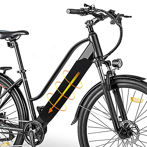 Orgrul Funda universal para bicicleta eléctrica estándar, apta para tubos de 30 cm a 40 cm, unisex, para adultos, protección de la batería en el tubo inferior térmico, color negro, talla única