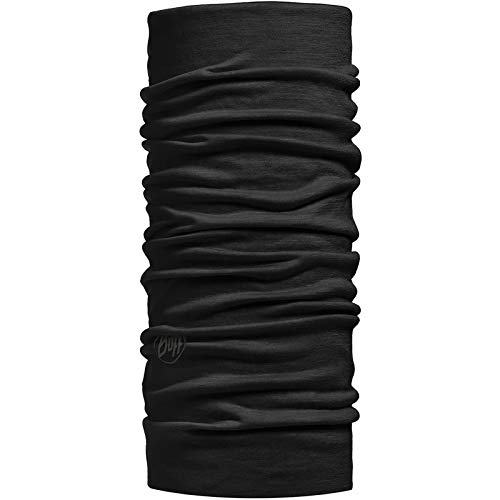 Original Buff Merino Lana - Tubular unisex, negro, talla unica