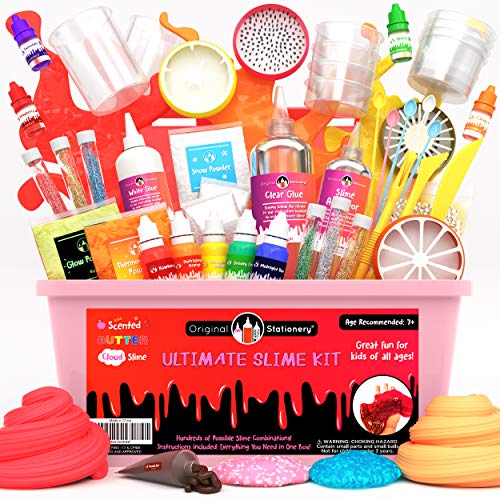 Original Stationery Ultimate Slime para Niñas, Niños - Slime Kit Completo Unicornio con Activador, Cola, Glitter para Slime Fluffy, Nube, Mantequilla, Foam - Regalos Cumpleaños