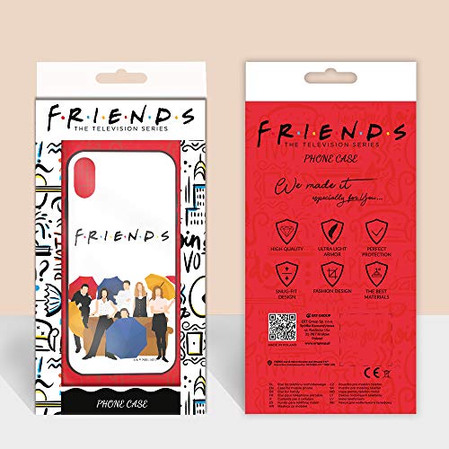 Original y Oficial de Friends de la Serie TV Premium - Funda para iPhone XR, Carcasa de plástico de Silicona TPU, protección contra Golpes y arañazos