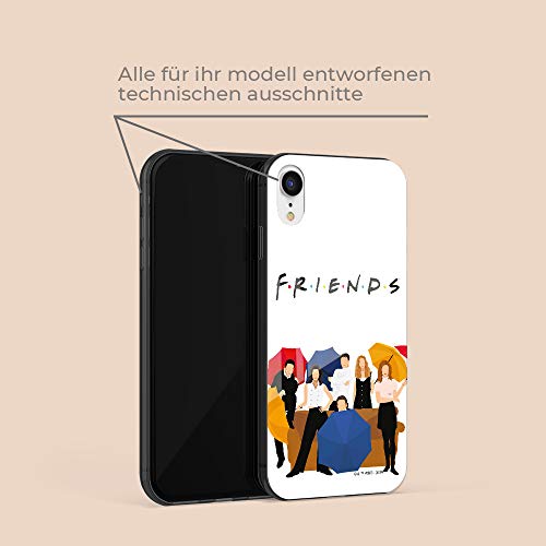 Original y Oficial de Friends de la Serie TV Premium - Funda para iPhone XR, Carcasa de plástico de Silicona TPU, protección contra Golpes y arañazos