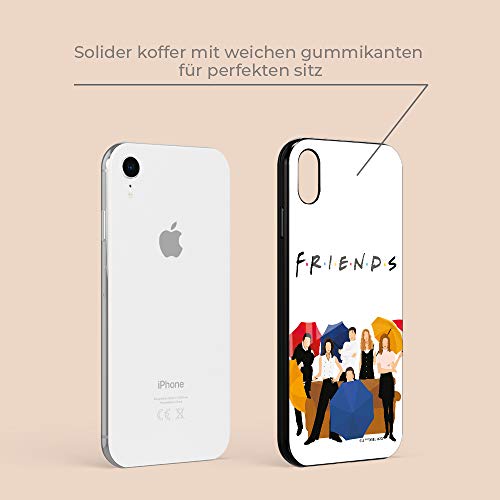 Original y Oficial de Friends de la Serie TV Premium - Funda para iPhone XR, Carcasa de plástico de Silicona TPU, protección contra Golpes y arañazos