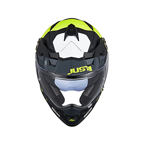 Origine Casco de Motocross Todo Terreno Casco Integral ECE 22-05 Aprobado para Protectores de Casco Para Downhill MTB Quad Enduro ATV (Tour Fluo Yellow Black,S)