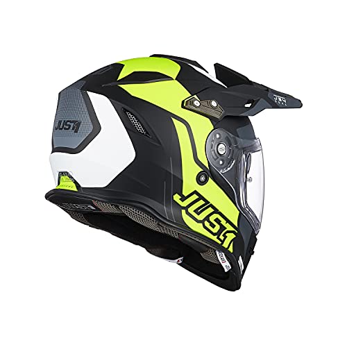 Origine Casco de Motocross Todo Terreno Casco Integral ECE 22-05 Aprobado para Protectores de Casco Para Downhill MTB Quad Enduro ATV (Tour Fluo Yellow Black,S)