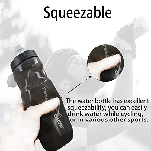 OSIGEI PortabidóN De Bicicleta con Botella De Bicicleta De 21 Oz, Soporte para Bebidas Ligero Bicicleta con Tornillos - Botella De Agua para Bicicletas Sin Bpa para Bicicletas, Bicicletas