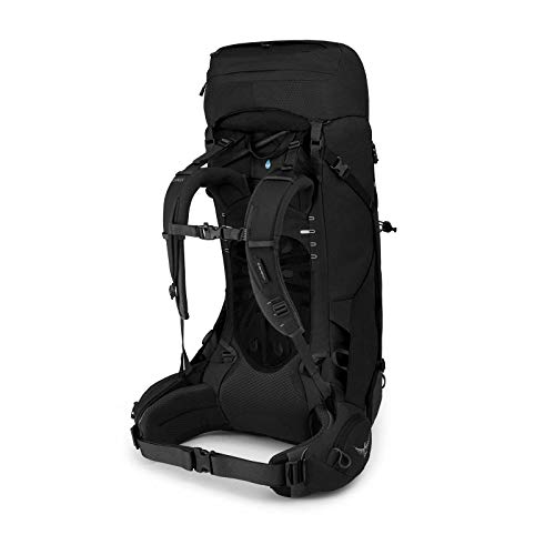 Osprey Aether 55 Mochila de Hombre para excursiones, Negro (Black), Talla L/XL