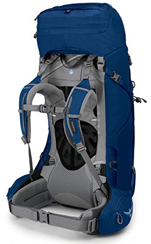 Osprey Ariel 55 Mochila de Mujer para excursiones, Azul (Ceramic Blue), Talla WM/L