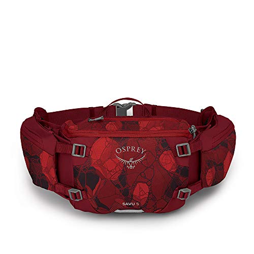 Osprey Savu 5 Mochila multideporte Unisex, Rojo (Claret Red), Talla O/S