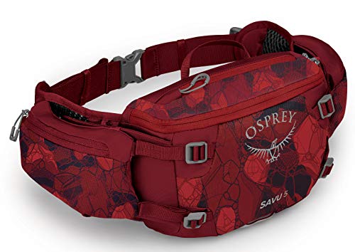 Osprey Savu 5 Mochila multideporte Unisex, Rojo (Claret Red), Talla O/S