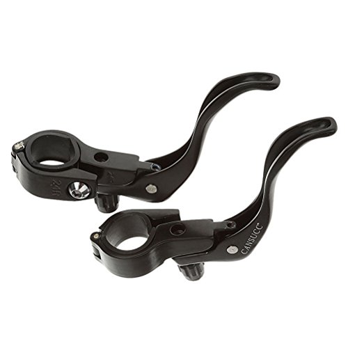 OULII Bicicleta palancas de freno ajuste 22.2 mm / 24mm (Negro) - 1 par