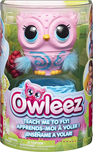 Owleez 6053359 - Animal con Volante Interactivo, Color Rosa