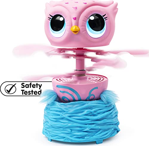 Owleez 6053359 - Animal con Volante Interactivo, Color Rosa