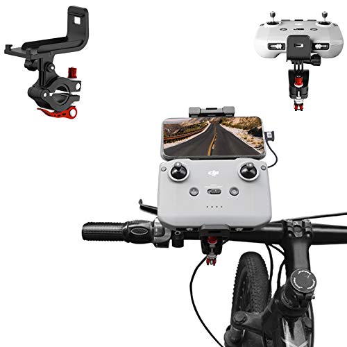 O'woda Soporte Bicicleta para Control Remoto Aleación de Aluminio Bike Holder de Mando a Distancia de Manillar Clip para dji Mavic Air 2 / Mavic 3/ Mavic Mini 2 / Mini SE Accesorios