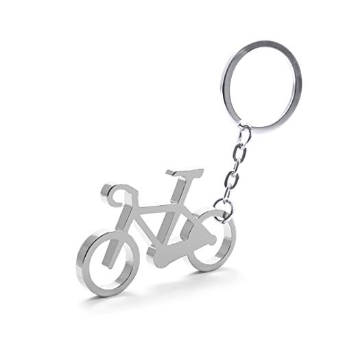 Pack de 50 Llaveros Aluminio Bicicleta - Llaveros Originales Colores Variados con Forma de Bicicleta - Llaveros para Ciclistas y Vueltas Ciclistas. Detalles Originales y Muy económicos para Ciclistas