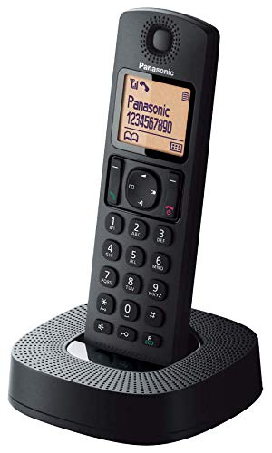 Panasonic KX-TGC310 - Teléfono Fijo Inalámbrico (LCD, Identificador De Llamadas, 16H Uso Continuo, Localizador, Agenda De 50 números, Bloqueo Llamada, Modo ECO, Reducción Ruido), Color Negro