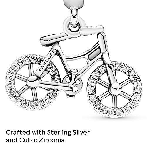 PANDORA Brilliant Bicycle Charm de plata de ley 925 - 797858CZ