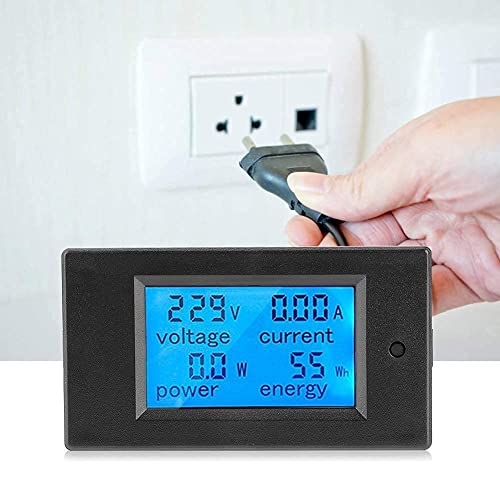 Panel Lcd Digital 100A Ca 80 ~ 260V Medidor de Potencia Digital Voltaje Kwh Vatio VoltíMetro AmperíMetro MultíMetro Probador Medidor