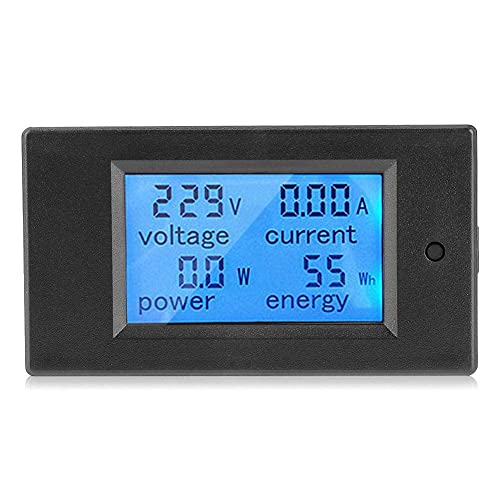 Panel Lcd Digital 100A Ca 80 ~ 260V Medidor de Potencia Digital Voltaje Kwh Vatio VoltíMetro AmperíMetro MultíMetro Probador Medidor