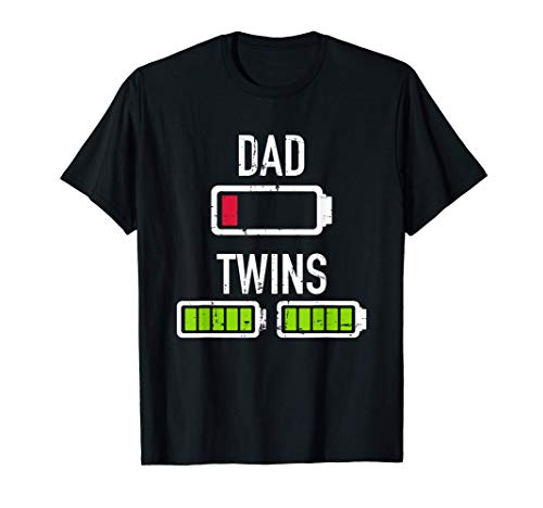 Papá batería baja gemelos batería completa Camiseta