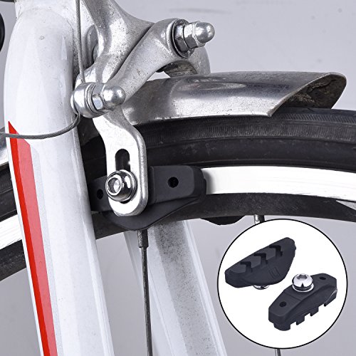 Pastillas de Freno de Bicicleta con Herramienta de Instalación Soporte de Bloques de Freno de Pinza 50 mm, 2 Pares