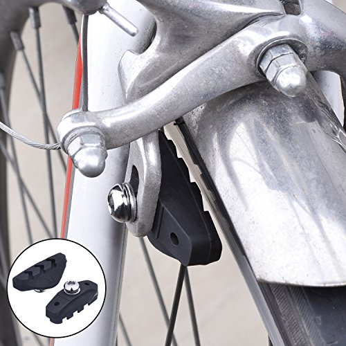 Pastillas de Freno de Bicicleta con Herramienta de Instalación Soporte de Bloques de Freno de Pinza 50 mm, 2 Pares