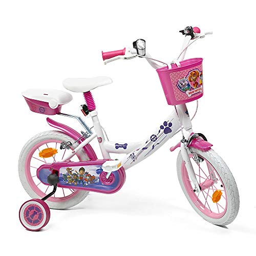Pat' Patrouille Bicicleta Infantil, Niños, Multicolor, 14 Pulgadas