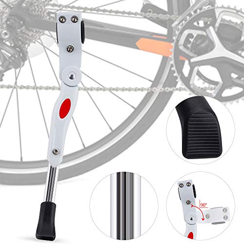 Pata de Cabra para Bicicleta, Caballete Bicicleta Ajustable de Aluminio Bike Kickstand Bicicleta - Se Adapta a MTB Montaña, Carretera, Híbrido, Bicicletas Plegables(34.5cm-40cm)
