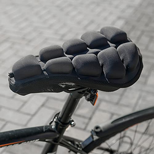 PEALOV Cojín De Asiento De Bicicleta De Montaña,cubierta De Sillín De Bicicleta De Montaña,absorción De Golpes,almohadilla Inflable De Asiento De Bicicleta,Asiento De Sillín, Accesorios Para Bicicleta