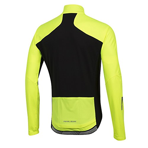 PEARL IZUMI Elite Pursuit Amfib Chaqueta Térmica, Hombre, Negro/Amarillo, M