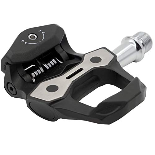 Pedales de Carbono para Bicicleta de Carretera Pedal Peloton Pedales automáticos Pedales de Ciclismo de Carretera con Taco Compatible con Look Keo