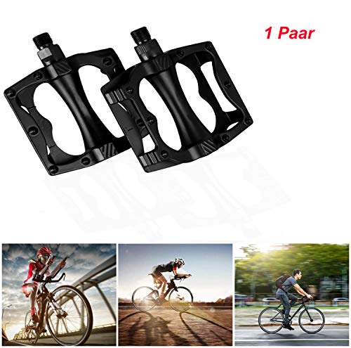 Pedales para bicicletas de carrera, bicicletas de montaña pedales de metal , Antideslizantes con diámetro de eje para bicicletas eléctricas, bicicletas de trekking, bicicletas de ciudad etc. (1 par).