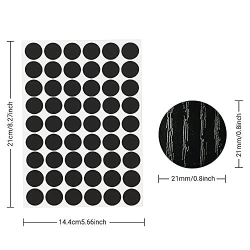 Pegatinas adhesivas tornillos-Embellecedor cubre tornillos - 5 Hojas autoadhesivas para tapar tornillos- Tapón orificios mesa- Pegatinas muebles