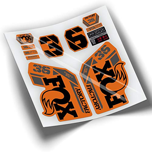 Pegatinas Horquilla Bicicleta Fox 36 Factory 2021 WP326 (Naranja)
